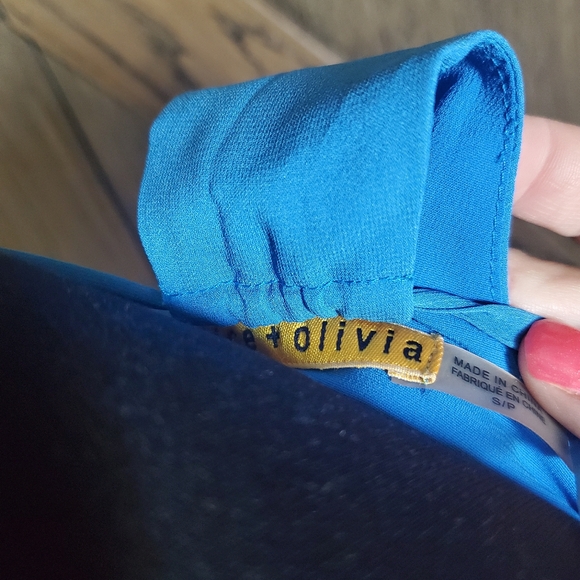 Alice + Olivia Blue Sleeveless Sundress - Picture 3 of 3